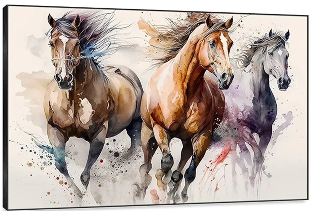 3 horses
